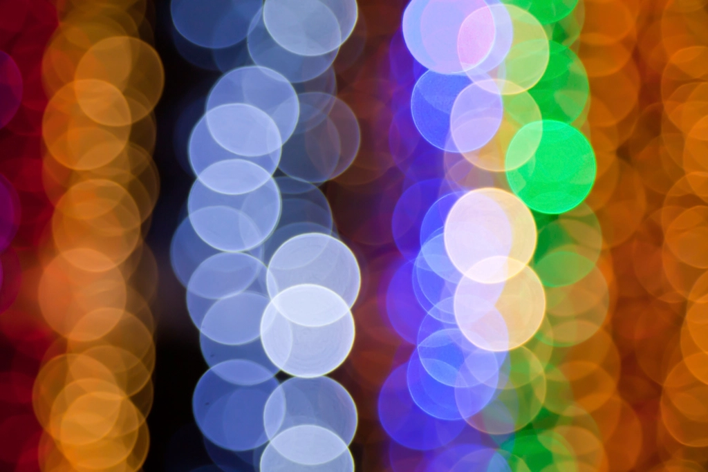 Free blur Christmas light image